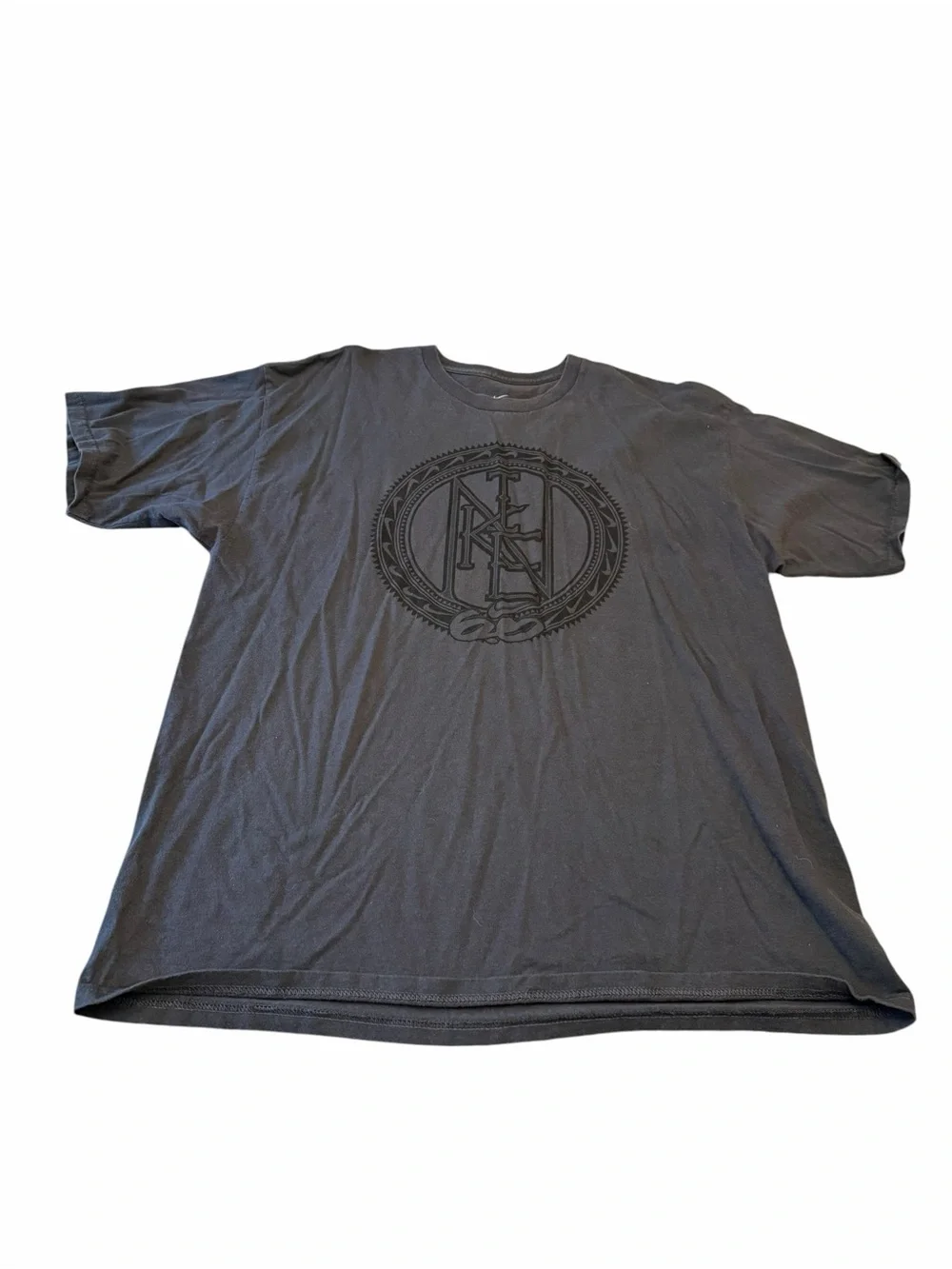 Vintage Nike 6.0 Circular Emblem Art Design‎ Black T Shirt Size XL Collectible